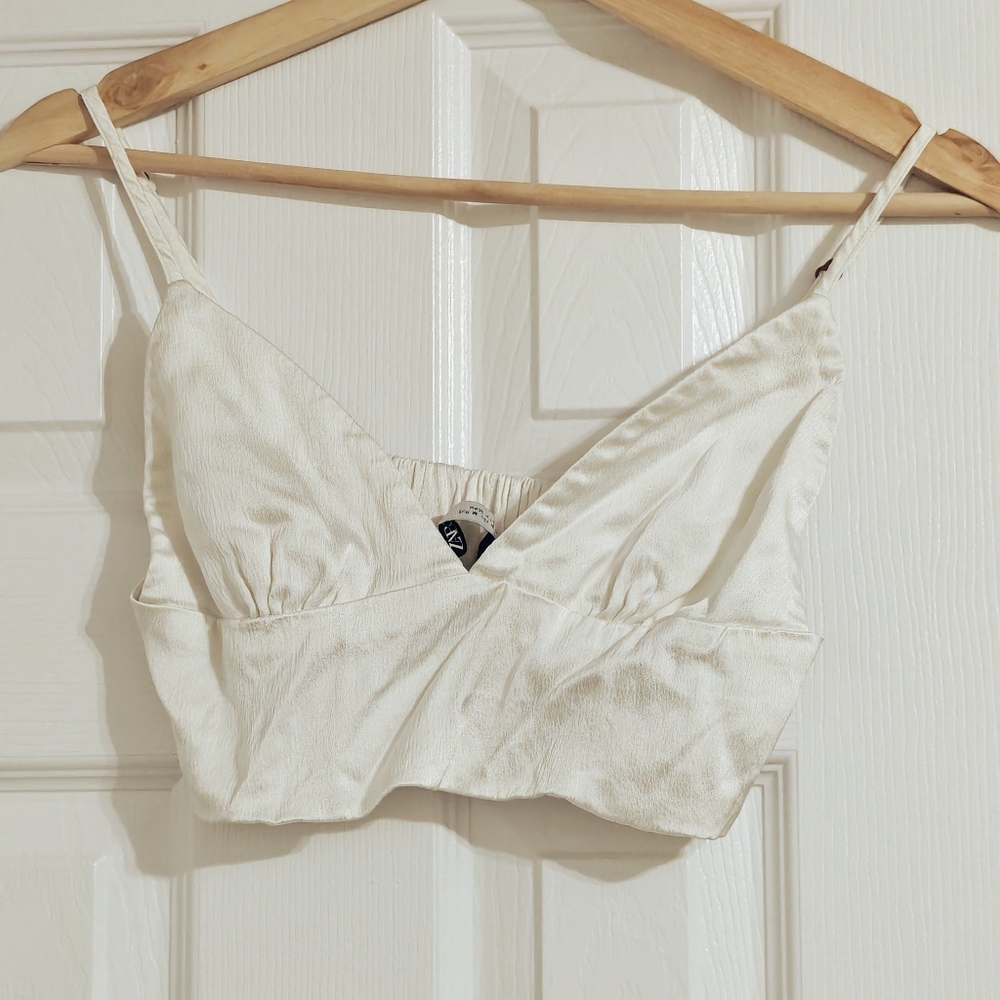 Zara Satin Bralette Top
